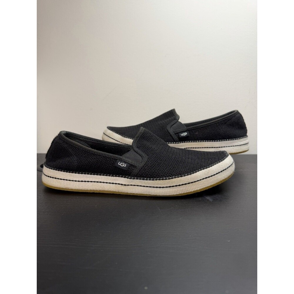 UGG Bren Casual Slip On Shoes Black Women's 9 (1020090)